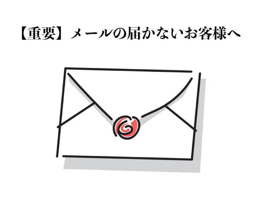 【重要】ご購入後、弊社よりメールが届かないお客様へ