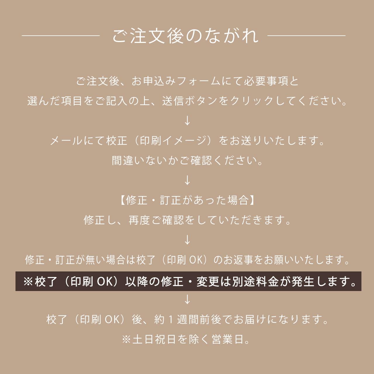 6つ折り席次表【鳥獣戯画A】/ご注文は20部より