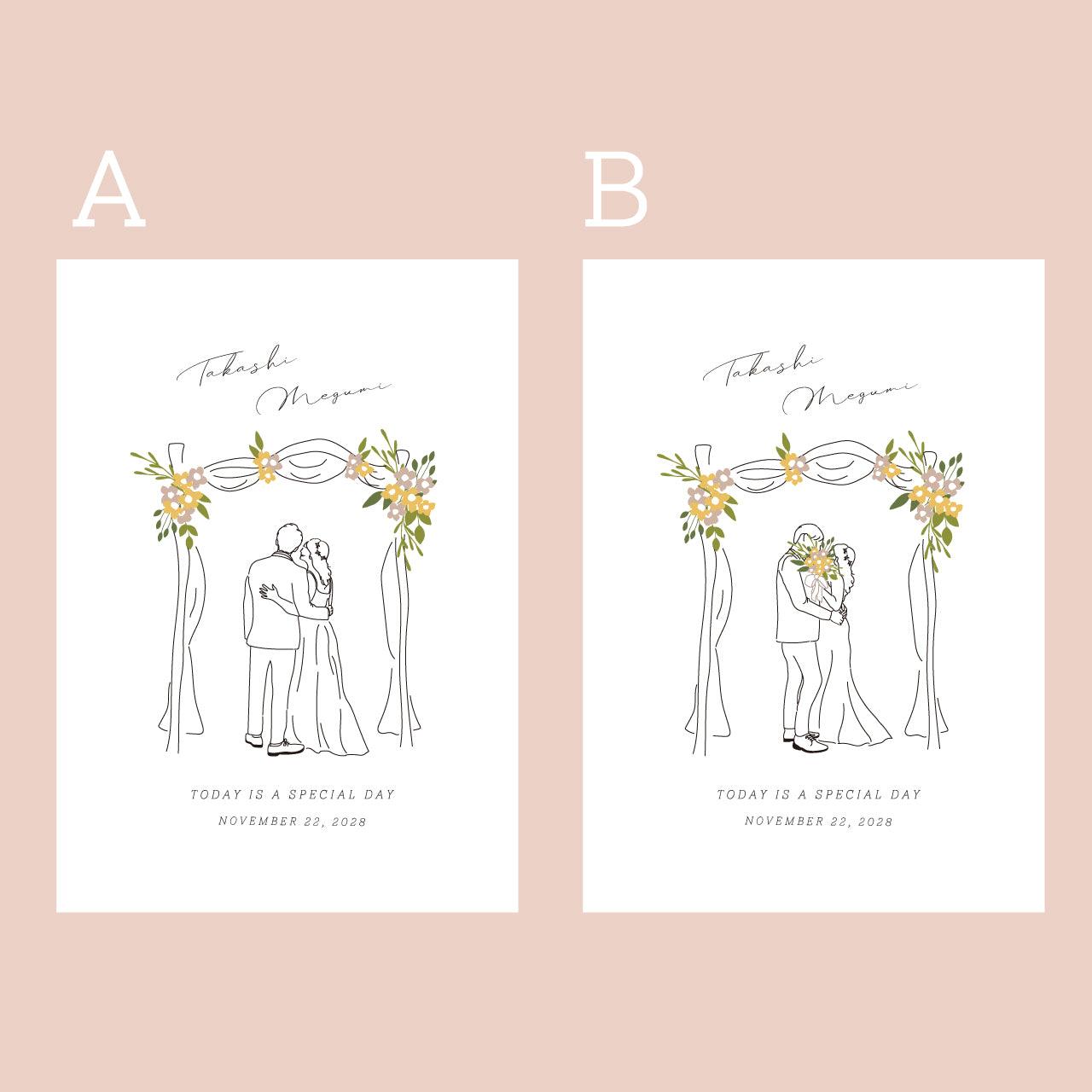 結婚式 ウェルカムボード 【Wedding Arch】/選べるデザイン・サイズ