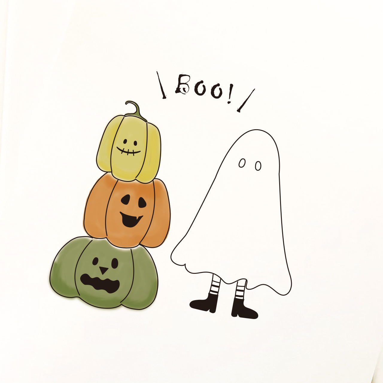 【ハロウィンポスター】｜インテリアポスター｜ハロウィン ｜おばけ｜かぼちゃ